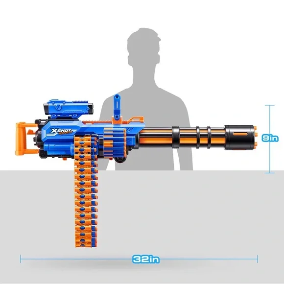 NEW Zuru X-Shot Insanity Motorized Rage Fire Blaster